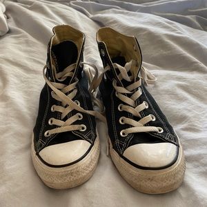 Classic white and black converse